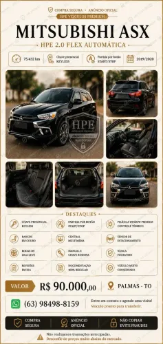 Mitsubishi ASX HPE FWD 2.0 16V Flex Aut. 2020