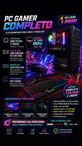 Pc gamer completo top 180h