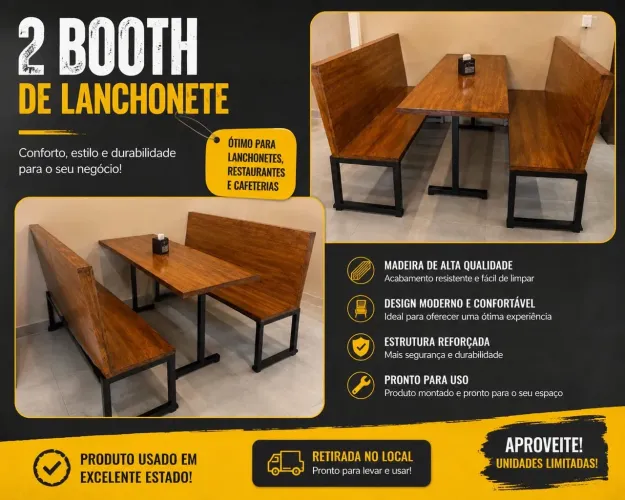 2 bancos Booth
