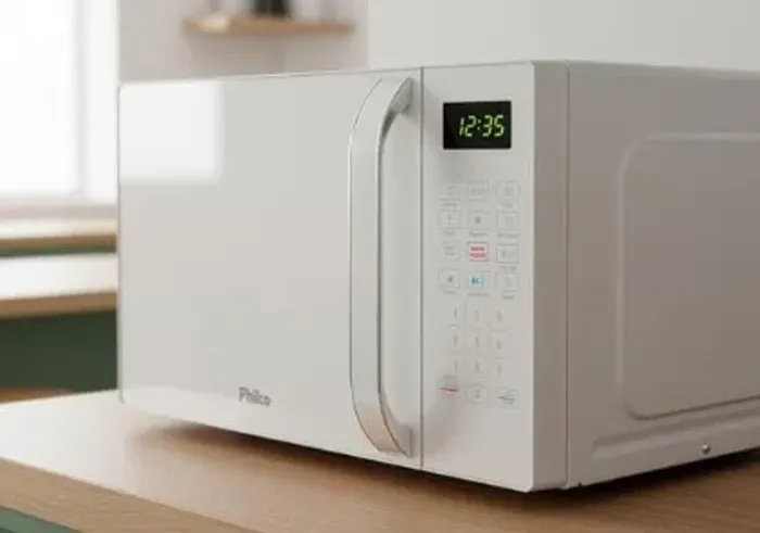 Forno de micro-ondas pouco usado, Philco 20L Branco