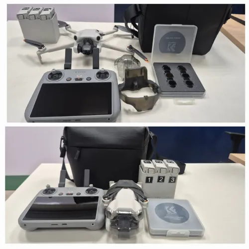 DJI Mini 4 Pro - Kit Fly More Combo + Controle com Tela (DJI RC)