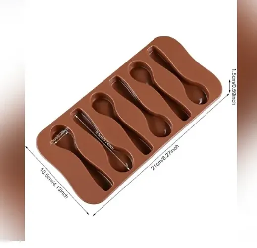Molde de silicone para doces de chocolate em formato de colher