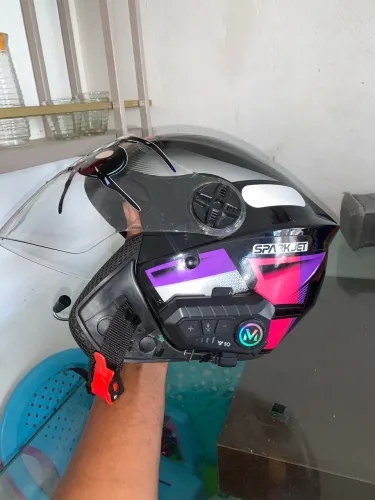Capacete spark jet, 350 com intercomunicador e 280 sem o intercomunicador 