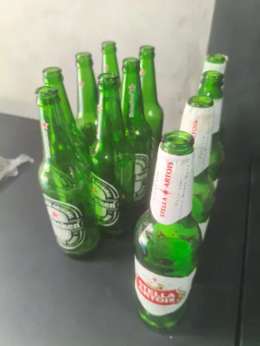 Garrafas cerveja 600ml Heineken e Stella 