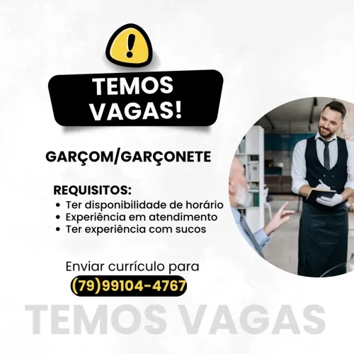 Vaga Garçom