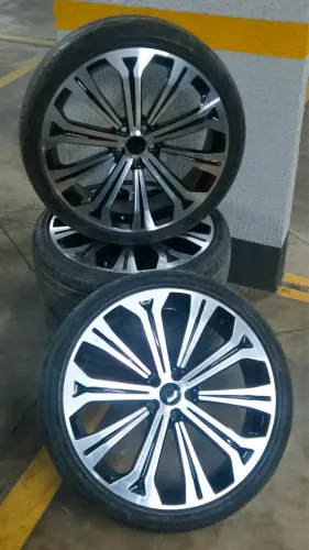 RODAS NOVO COROLLA HYBRID DIAMANTADA ARO 20? + PNEUS