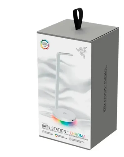 Suporte para Headset Razer Base Station V2 Chroma Branco