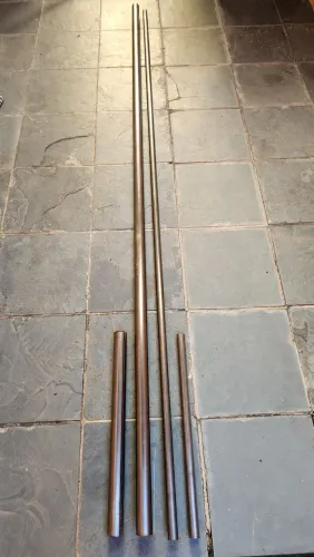Tubo / Cano Metal Galvanizado 1-1/4 e 2 Polegadas Chapa 18