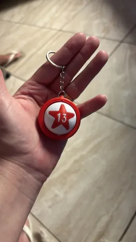 Chaveiro 3D giratório 