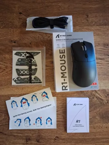 Mouse Gamer Attack Shark R1 - Ultra Leve e Alta Precisão