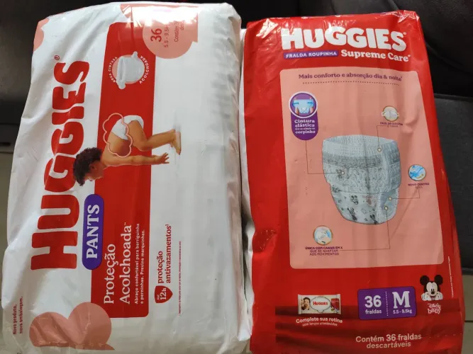 Fralda Huggies pants - 72 fraldas 