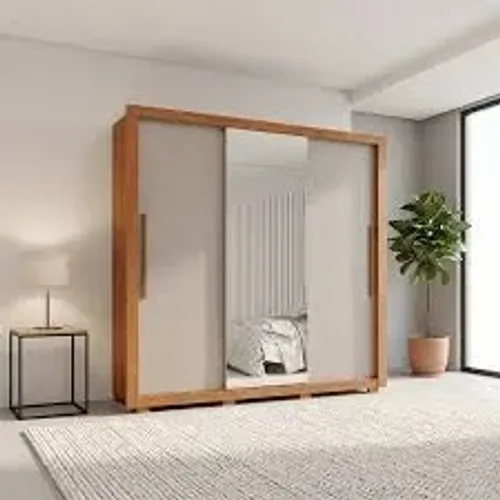 Guarda Roupa Casal com Espelho 3 Portas NOVO