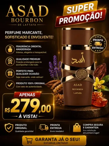 Lattafa Asad Bourbon novo original