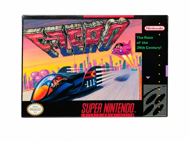 F-zero Super Nintendo SNES na caixa