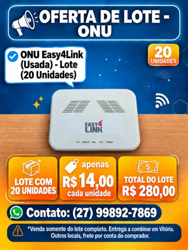ONU Easy4Link (Usada) - Lote (20 unidades)