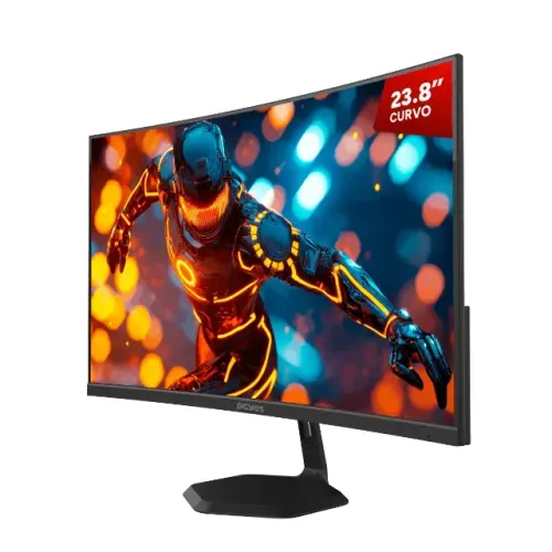 Monitor Gamer Pcyes O-Creed O23C 23.8" Curvo Fhd Va 180Hz 1Ms Hdmi/Dp Freesync Black Vulca