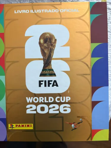 Álbum Oficial Copa do Mundo 2026 Capa Dura Dourado Completo