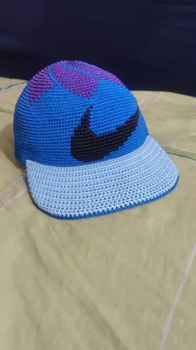 Boné de crochê nike