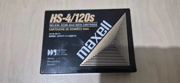Cartucho Maxell HS-4/120s 4mm DDS2 4GB Novo Lacrado