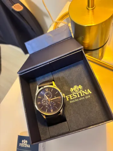 Relógio Festina Retro Acier Argente Quartz Original F16823/3