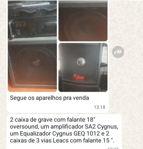 Cygnus + caixas + subwoofer 