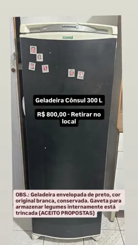 Geladeira Cônsul 300 L