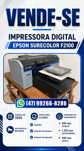 Impressora digital dtg Epson Surecolor F2100