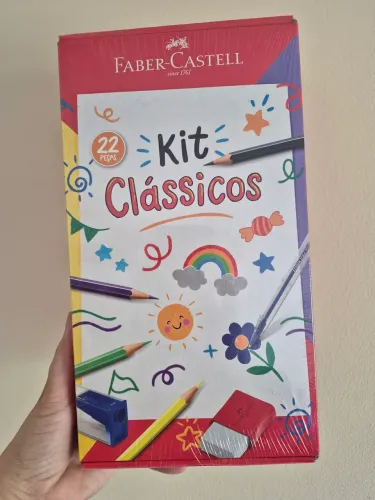 Kit classicos Faber-Castell com 22 peças