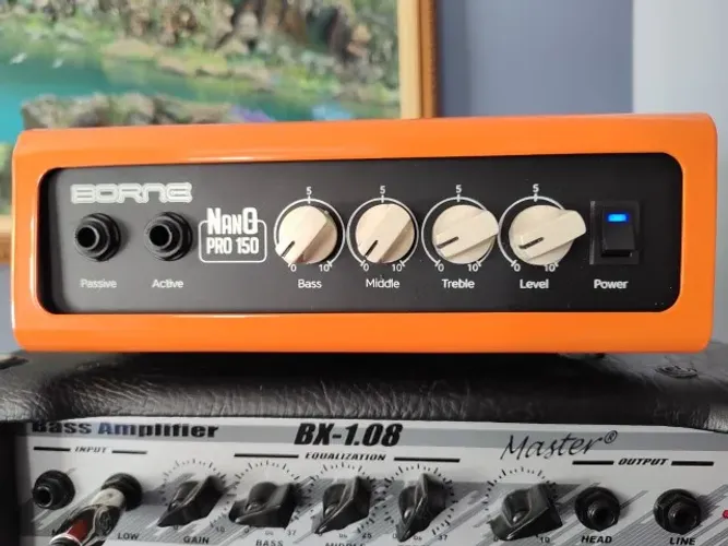 Amplificador Para Baixo Cabeçote 150w Borne Nanopro 150 Bk