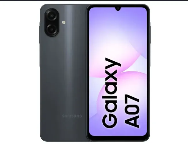 Celular Samsung A07 128GB Preto 4GB NOVO RAM