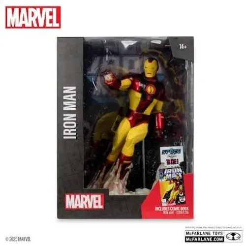 Iron Man 1:6th Scale Collectible with Scene & Comic McFarlane