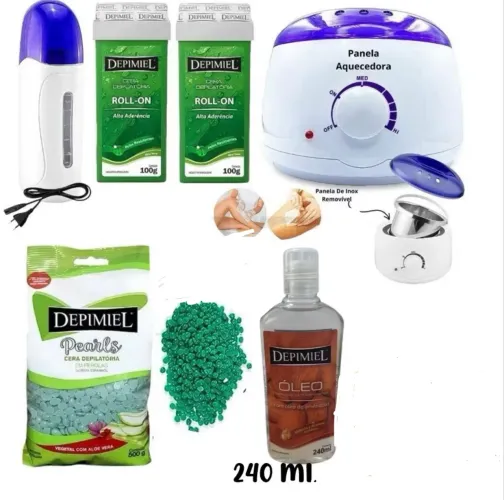 Produtos de depilação na cera