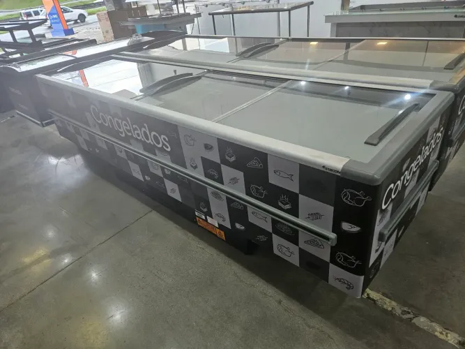 ilha de congelados 820 litros 3 metros - nova