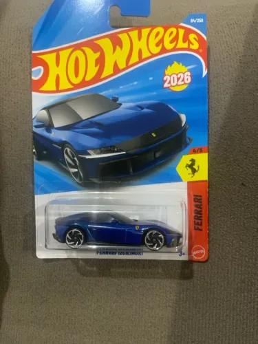 Hot wheels ferrari 12cilindri azul