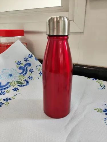 Garrafa térmica vermelho cereja aço inoxidável 500 ml