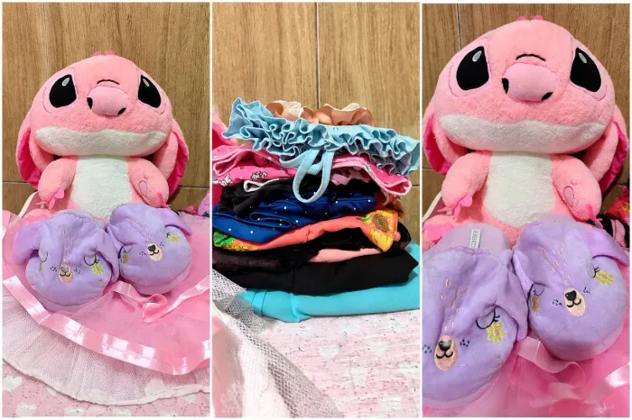 Lotinho de roupas para meninas de 6 e 7 anos
