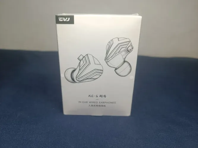 Fone de ouvido CVJ KE-S, preto, novo e lacrado