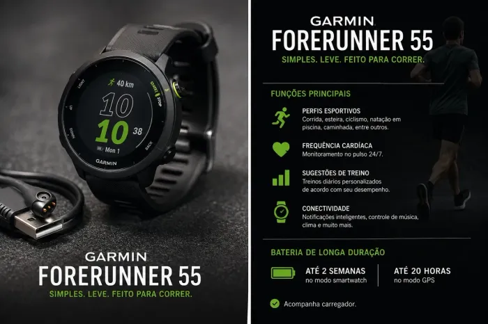 Relógio Garmin Forerunner 55