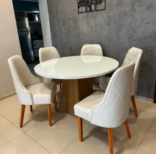 Cadeira de Jantar Luxo - Encosto Alto Poltrona Luxo