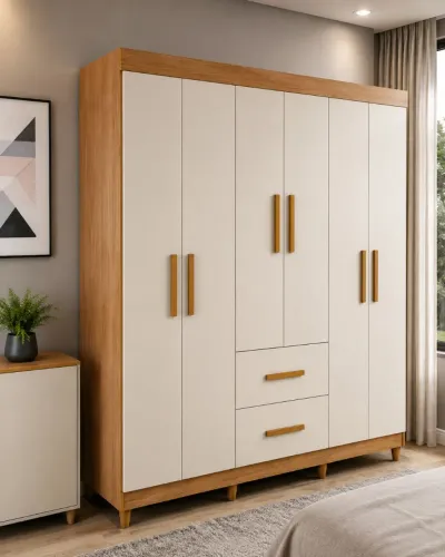 Guarda Roupa 6 Portas Chf Cali 1.53 - Novo e embalado!!