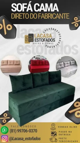 SOFÁ CAMA - TRÊS EM UM