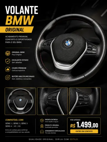 Volante BMW série 1 ; série 2; série 3;