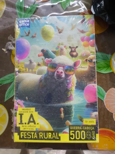 Quebra cabeça 500 Nano peças Festa rural ia Game Office