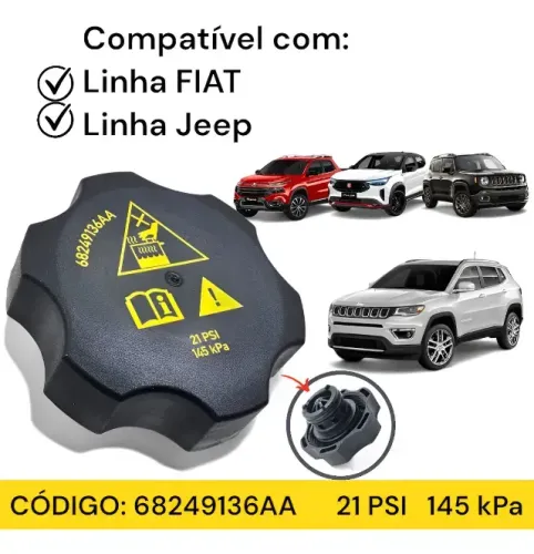 Tampa Reservatório Água Argo Compass Pulse Strada Toro 16/24