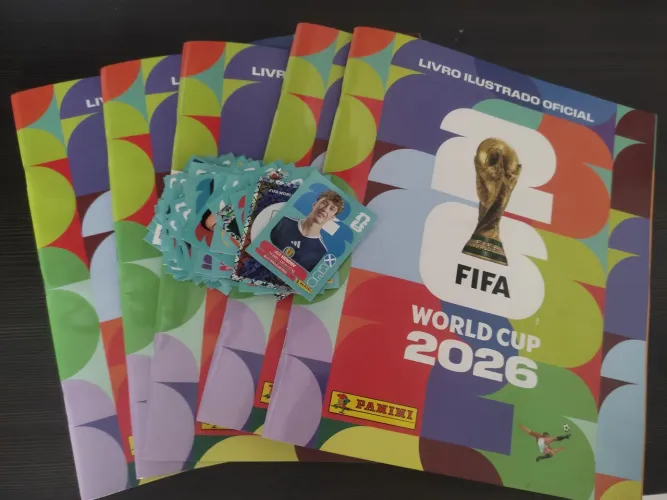 5 Álbum de copa 2026 x 100 figurinhas