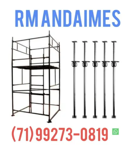 Aluguel de Andaime Tubular/Escoras metálicas 