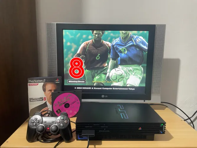 PlayStation 2 fat modelo japonês lacrado de fábrica está rodando jogo de ps2 é ps1