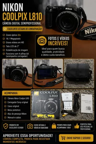 Câmera Coolpix L810