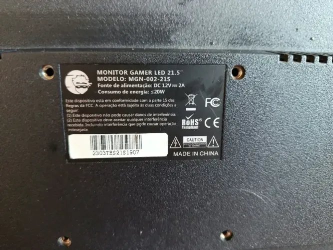 Monitor usado não da imagem