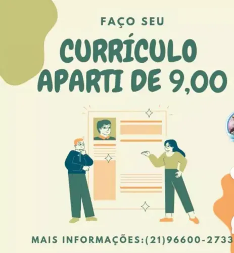 Digitação de currículo, atualização e muito mais...